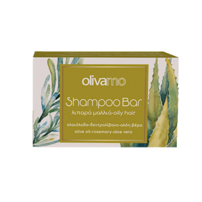 OLIVA Festes Shampoo für fettiges Haar mit Olivenöl, Rosmarin-Extrakt und Aloe Vera 125g von ABEA Kreta