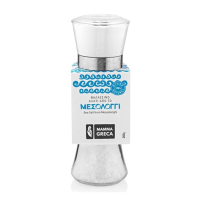 Glaskeramik Meersalzmühle aus Messolonghi von MAMMA GRECA 200g